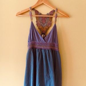 Purple Lace Cotton Women’s Sz Small Yahada Dress